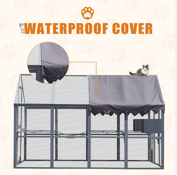 Cat Fence With Waterproof Cover