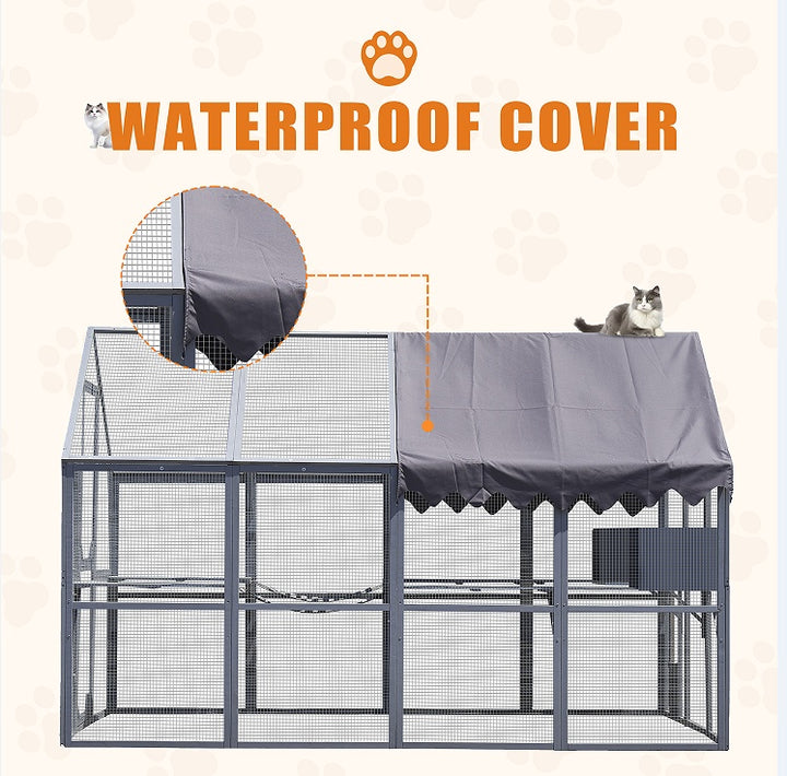 Cat Fence With Waterproof Cover