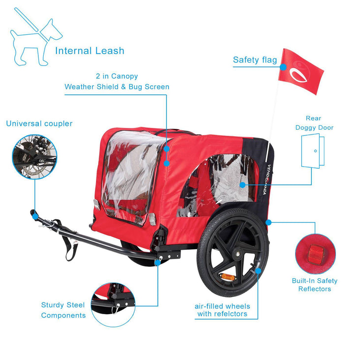 Foldable Dog Trailer