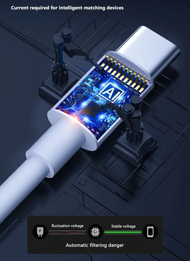 100W USB Type-C Cable – 3–4pcs Pack

