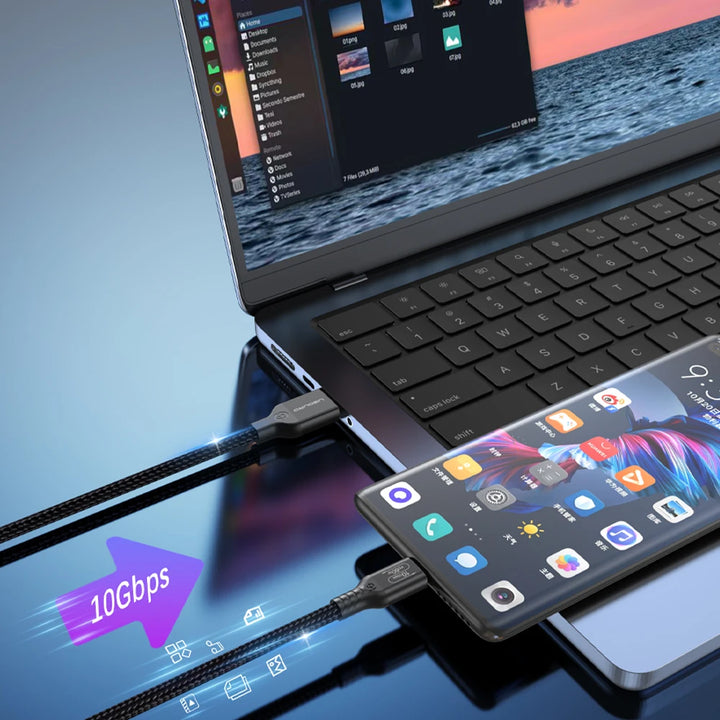 10Gbps USB-A to USB-C Cable – Fast Data Transfer

