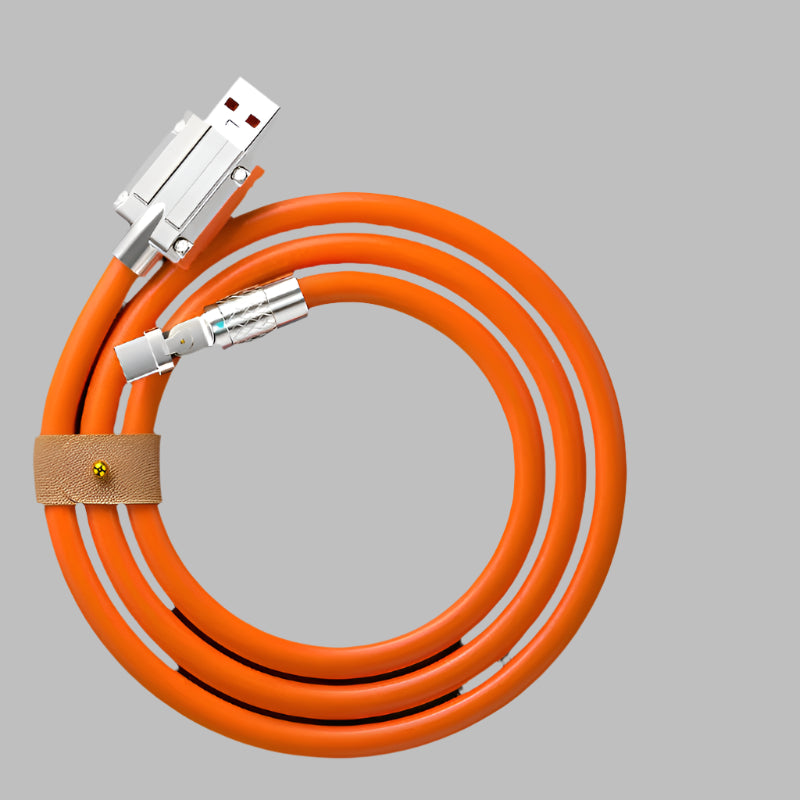 120W USB-C Cable with 180° Rotation for Gaming
