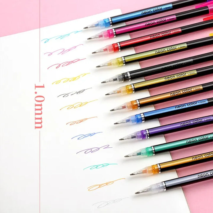12Pcs Metallic Glitter Pens 