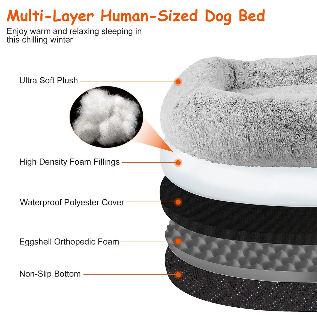 Multi-Layer Human-Sized Dog Bed