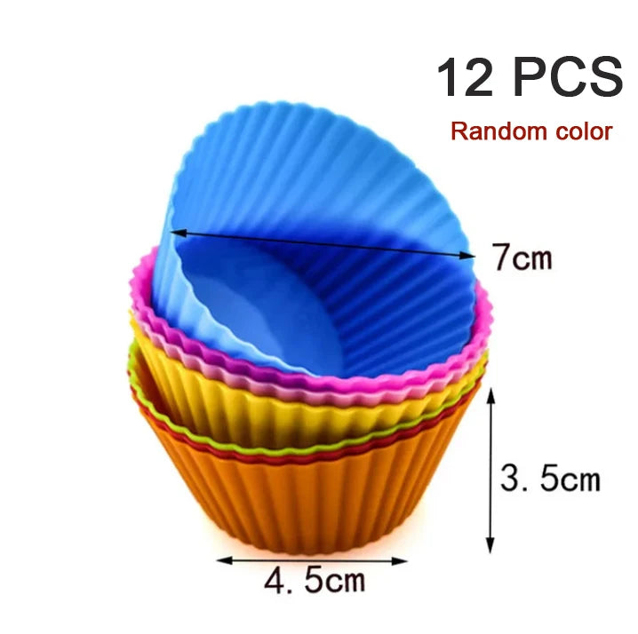 12pec in round shape Cake Molds