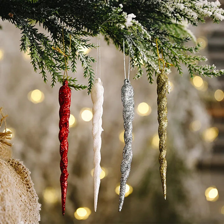 13cm Christmas tree icicle ornaments