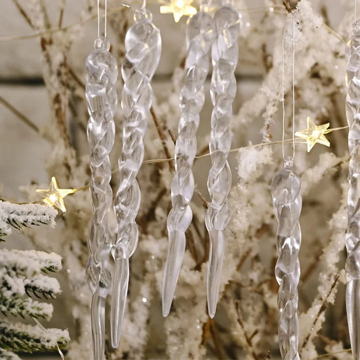 13cm hanging icicles for holiday trees