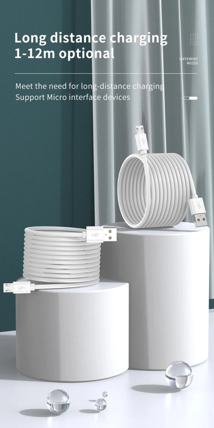 14m Micro USB Cable for Power Bank, Camera

