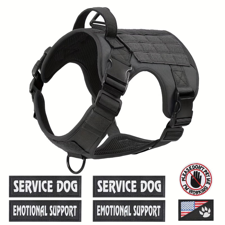 Black Safety Reflective Pet Harness
