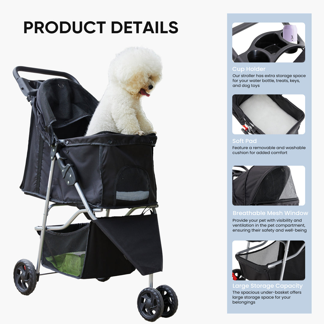 Portable Cat Travel Cart