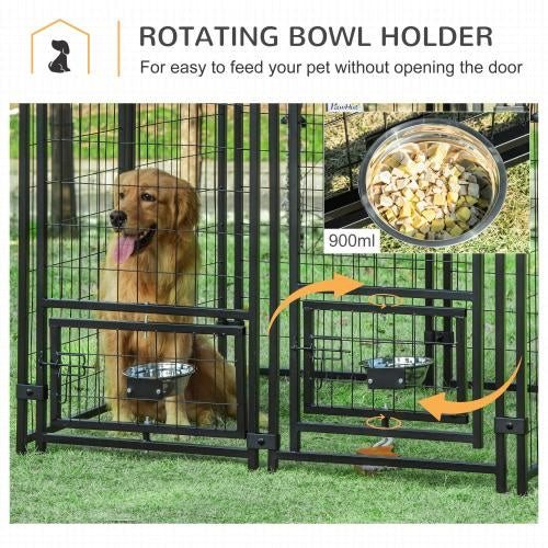 Rotating Bowl Dog Kennel