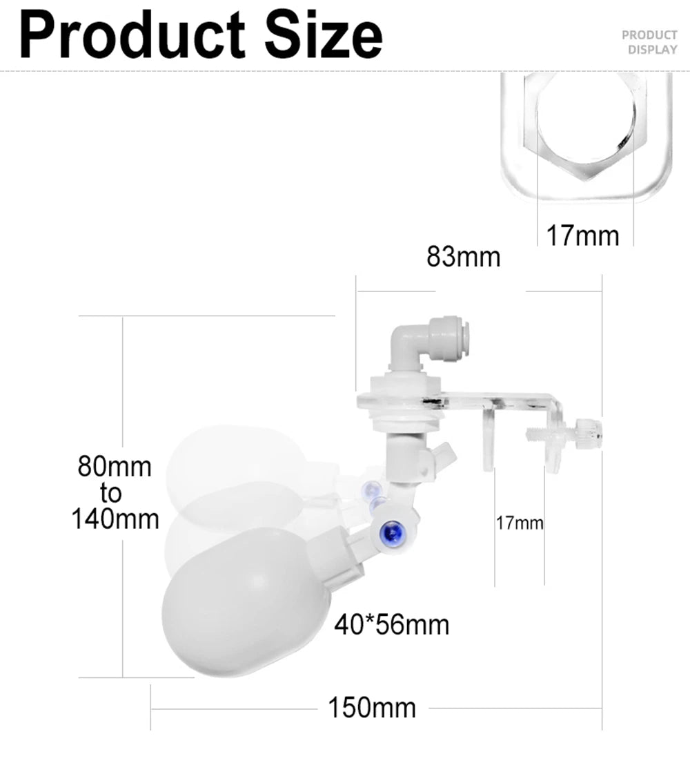 1/4-inch water level controller