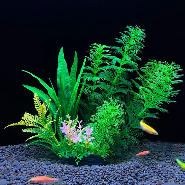 1 Artificial Aquarium Plants Set 