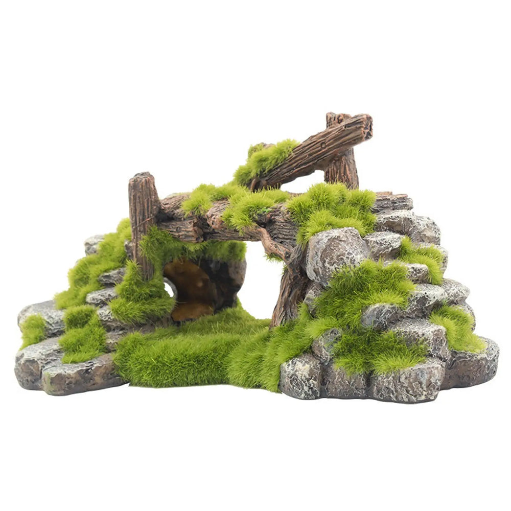 1 pec Aquarium Rockery Hiding Cave Ornament