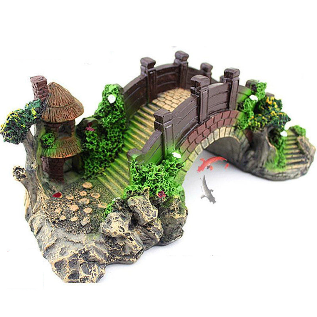 1 pec Bridge and Cave Ornament for Aquariums
