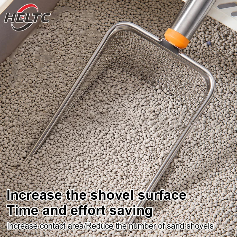 1 pec Durable Stainless Steel Litter Scoop
