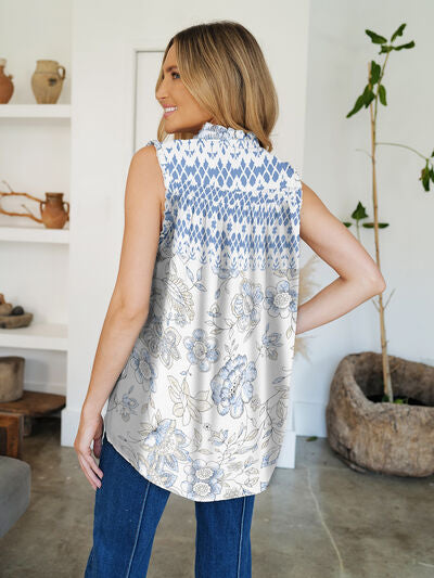 1 pec FAM-FAM Printed Frill Top
