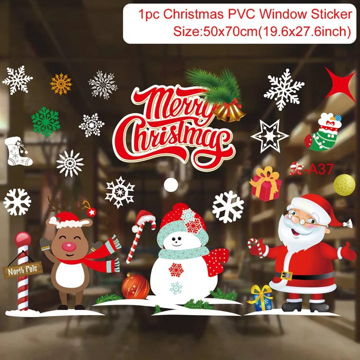 1pc of Xmas stickers for windows