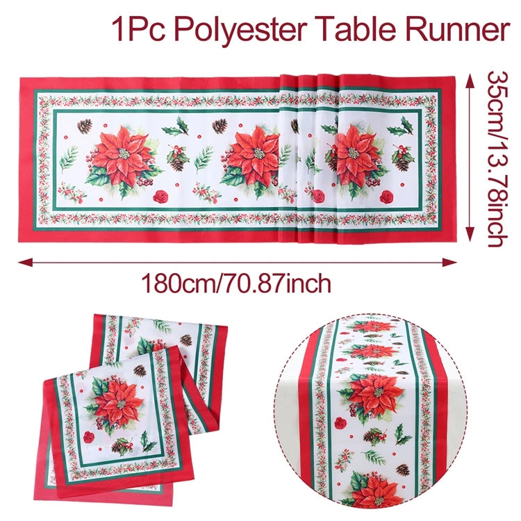 1pc table runner for festive dining