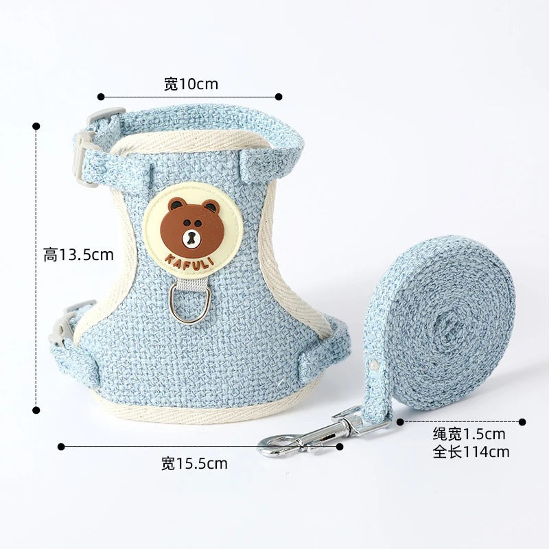 1 pcs Comfortable Bunny Harness with Leash
