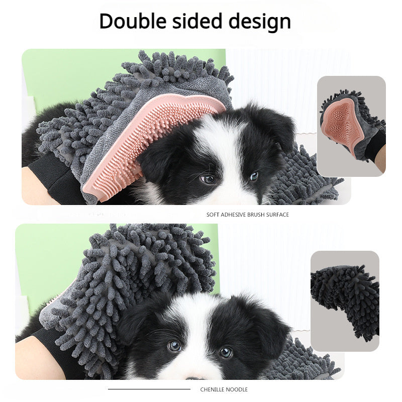 2-sided pet grooming brush for dog