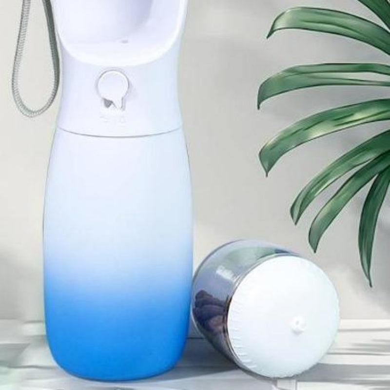 Pet Travel Bottle With Food Compartment