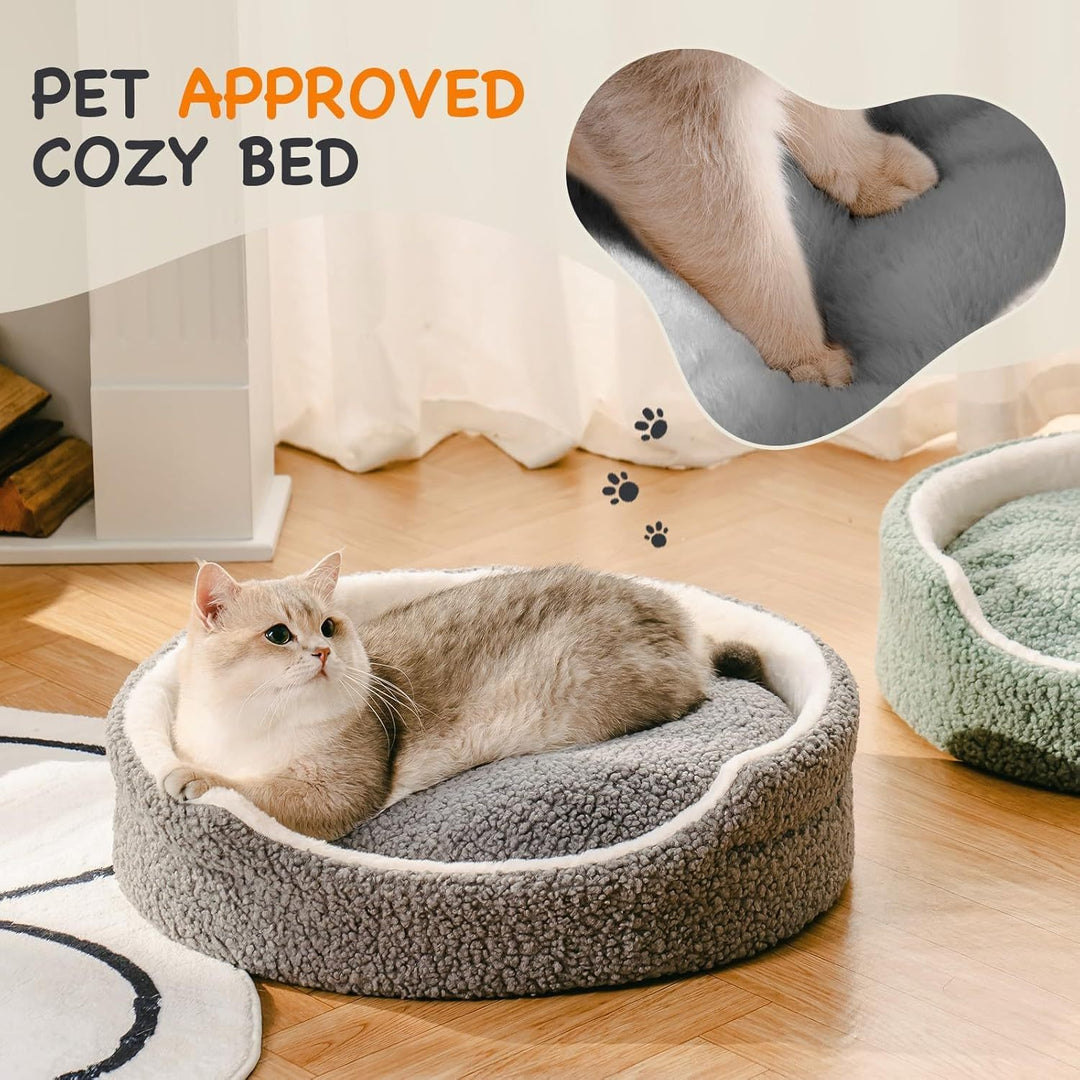 Cat Lying on a Cozy Pet Bed