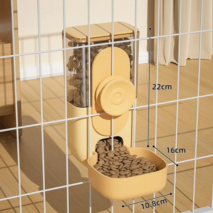 27oz automatic pet feeder for cats, dogs, and rabbits.