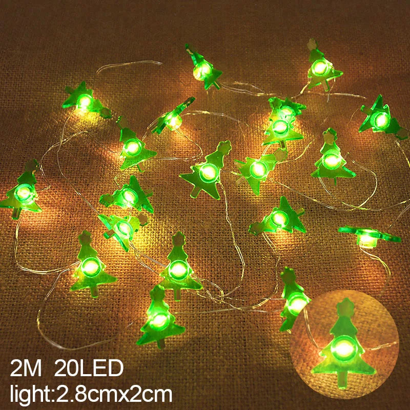 2M 20LED Santa Claus Christmas String Lights