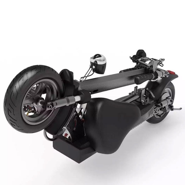 Adult Electric Scooter (800W/ 50KM Range/ 40KMPH Top Speed/ Seat) Black - CXHVD3