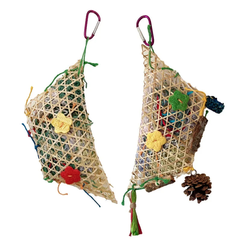 2 pec Bamboo Parrot Chew Toy