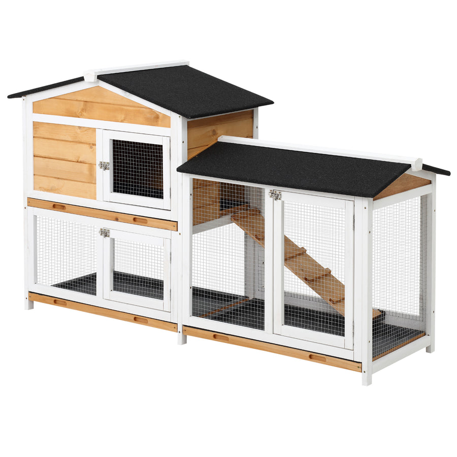 2 storey wooden rabbit hutch by KLD The Shop