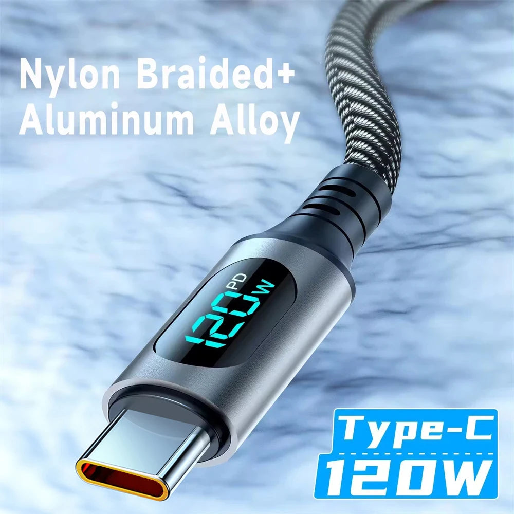 2m Fast Charging USB-C Cable – 100W Power

