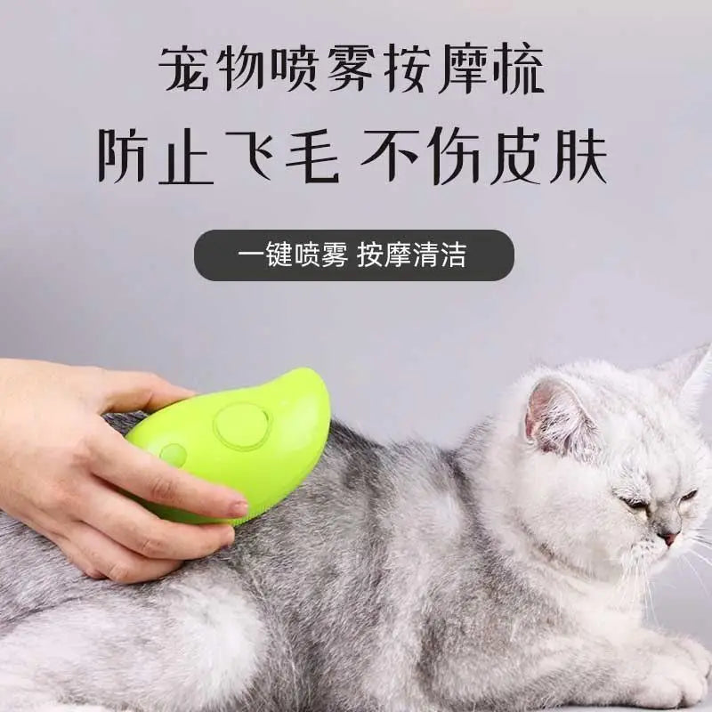 3-in-1 Pet Grooming Comb with Massage Function
