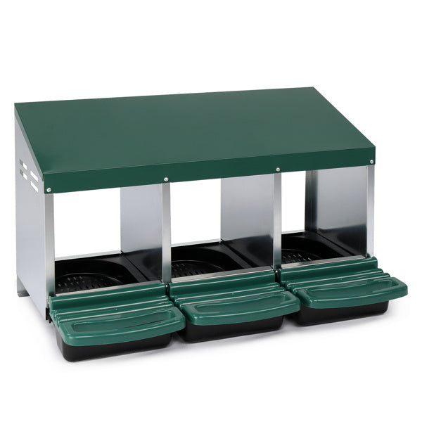 3-section poultry feeder for chickens and hens