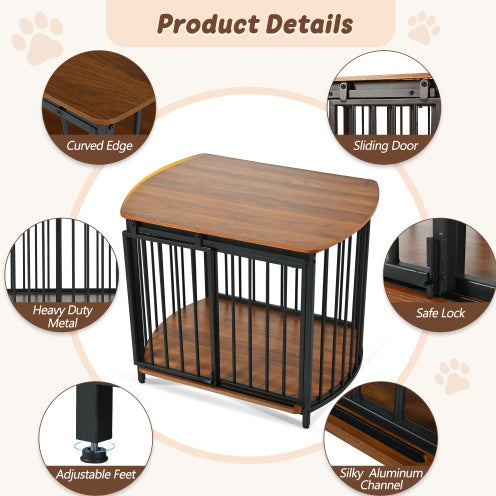 31.5 inch dog crate end table for small dogs