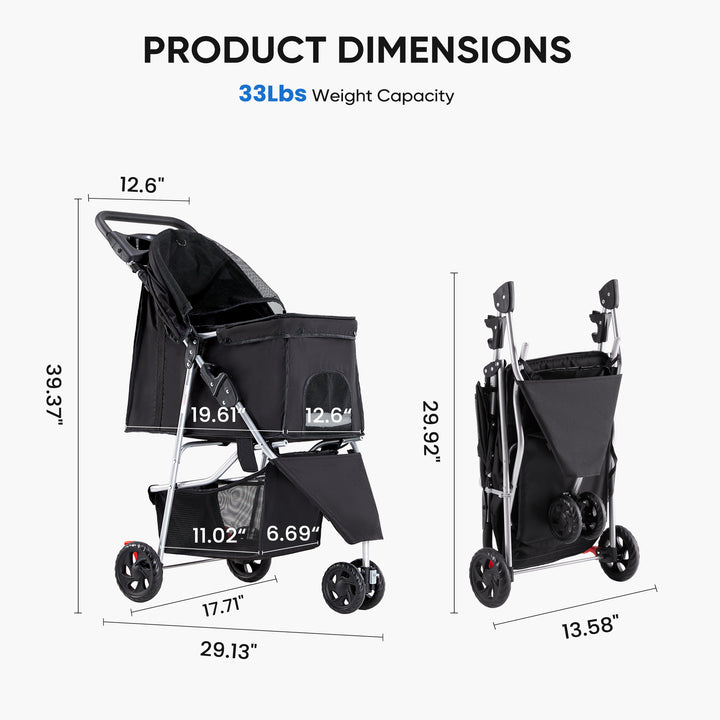 Cat Dog Cart Product Dimensions