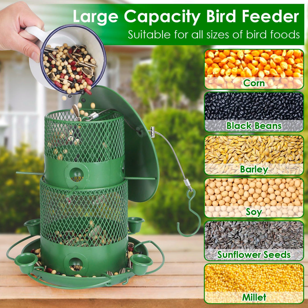 360 degree perches wild bird feeder