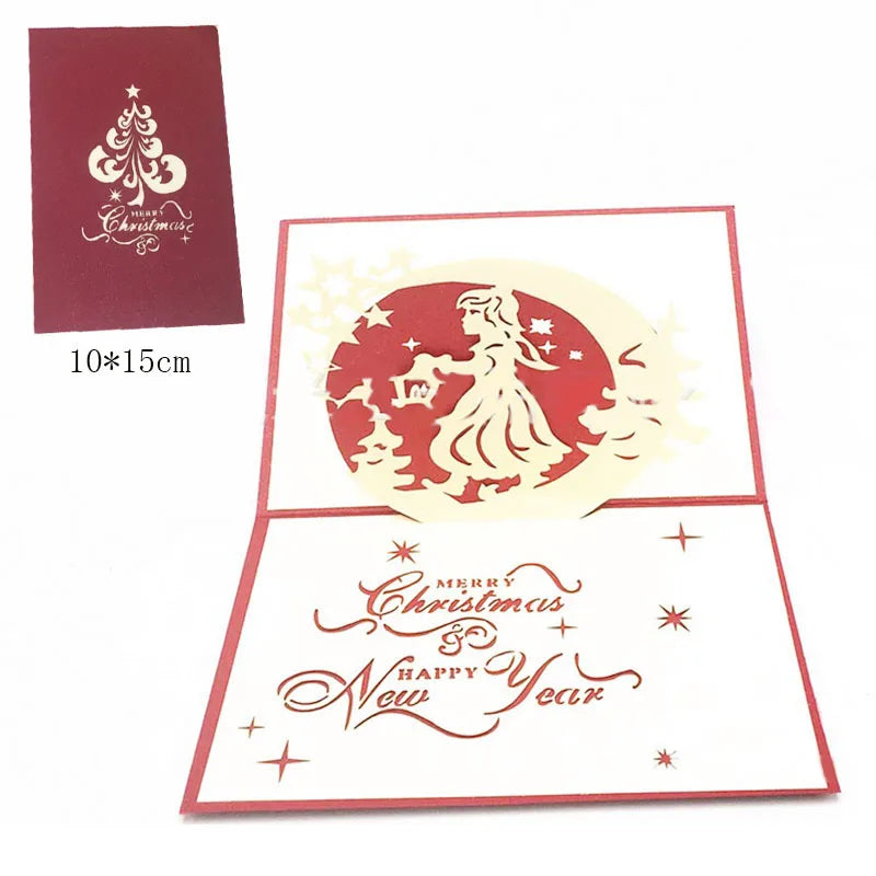 3D greeting card with heartfelt message space