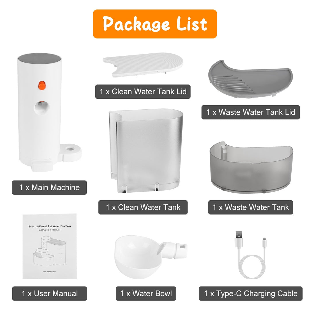 3L Smart Water Dispenser Package List
