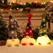 3 piece of Christmas glowing gnome