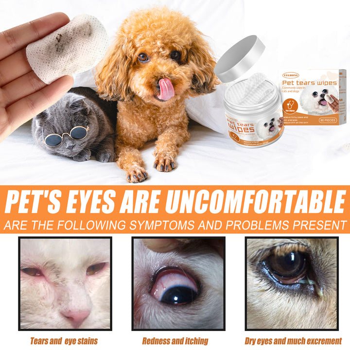 Tear Stain Remover Wipes Pets