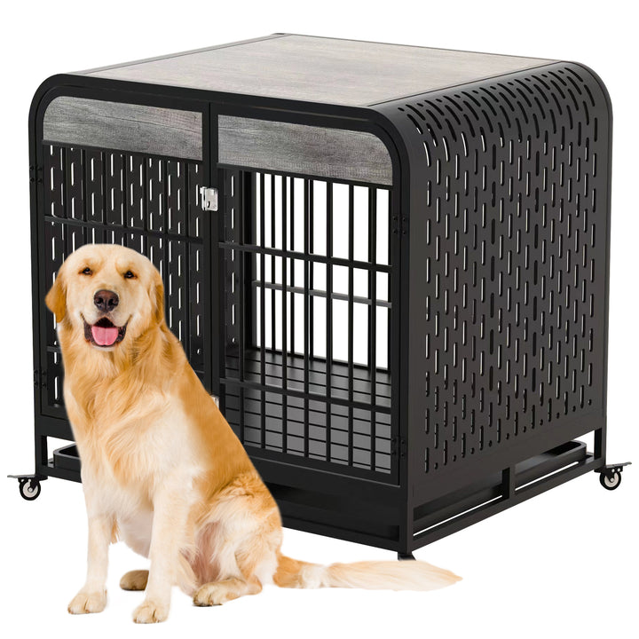 42 inch grey dog crate