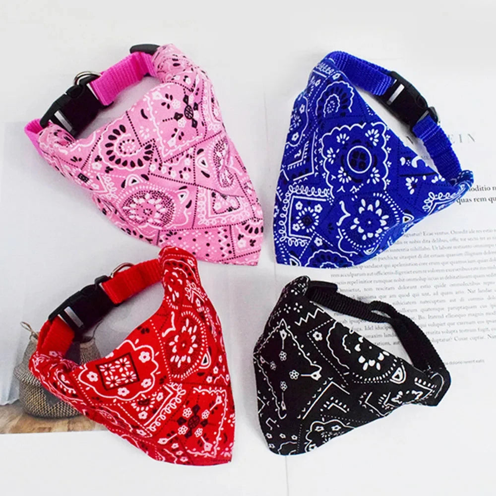 4 pcs Puppy and Cat Bandana Collar
