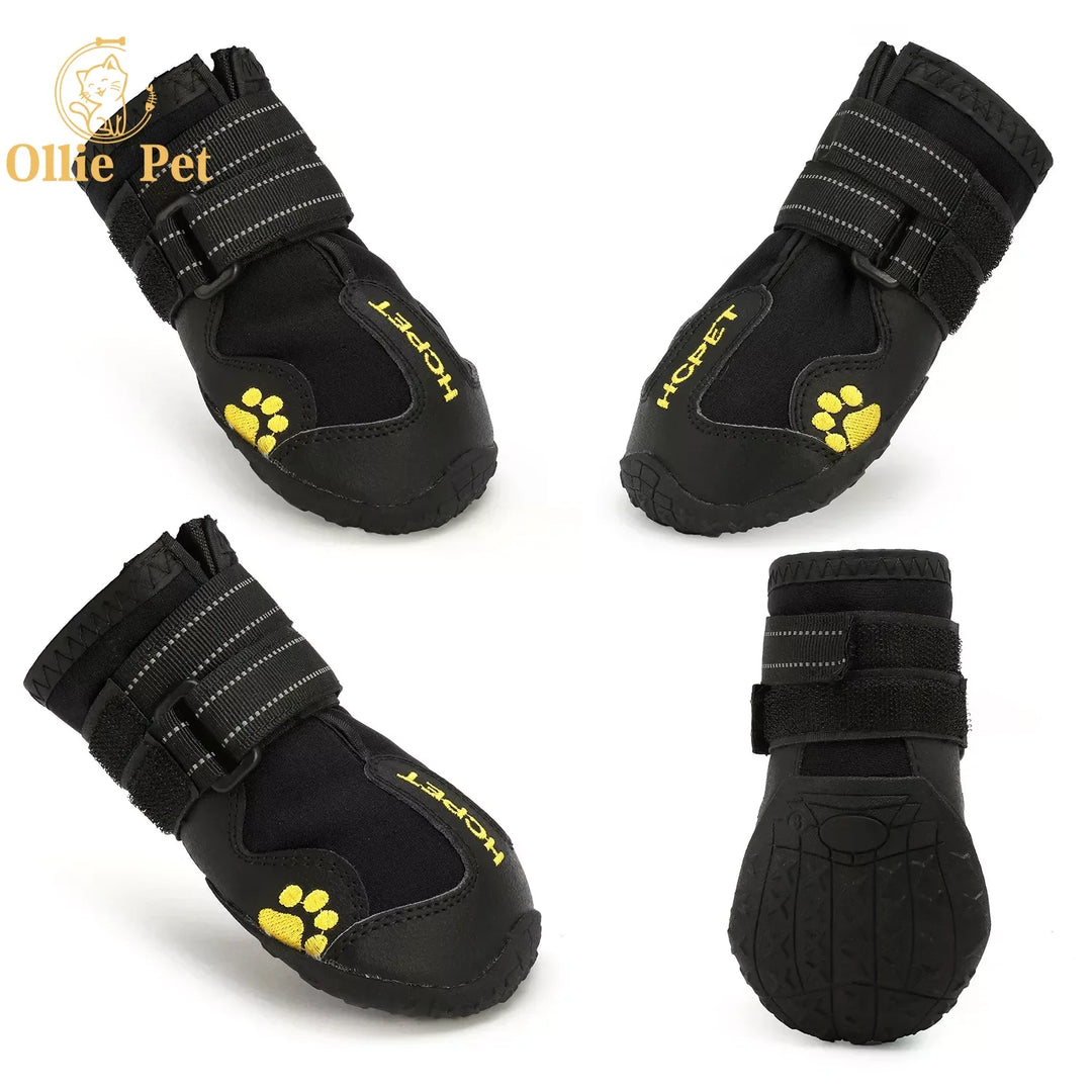 4pcs Dog Boots For Pet Foot Protection