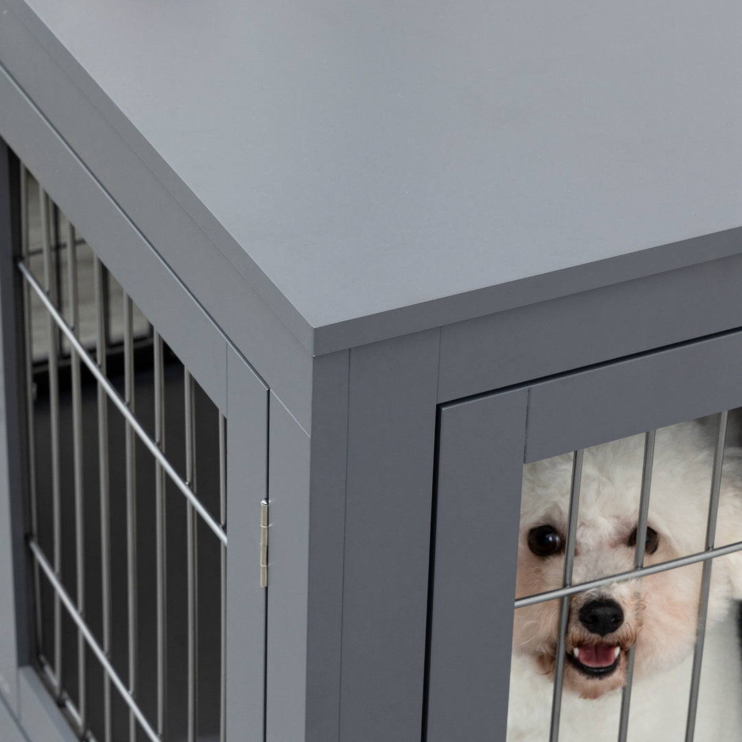 Double Door Dog Cage