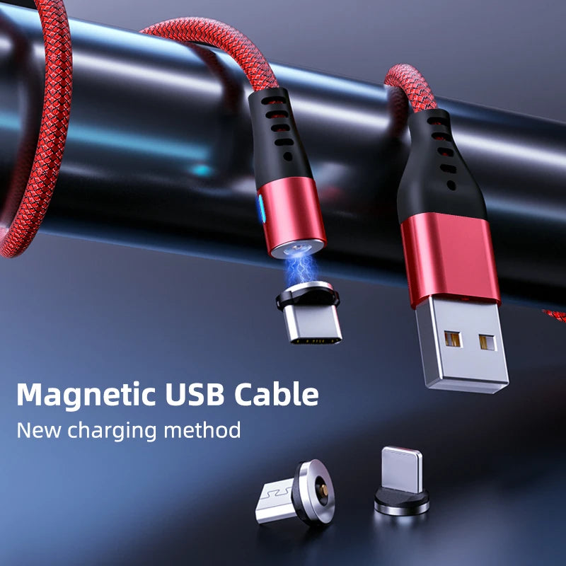 540° Rotating Magnetic Fast Charger Cable

