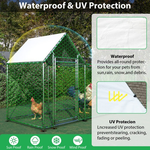 Waterproof & UV Protection Poultry Habitat Cage 
