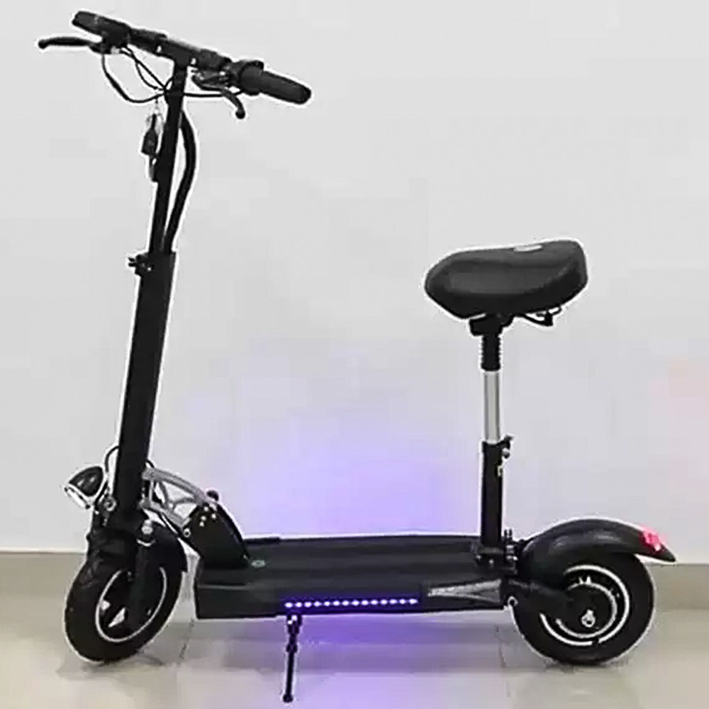 Adult Electric Scooter (800W/ 50KM Range/ 40KMPH Top Speed/ Seat) Black - CXHVD3