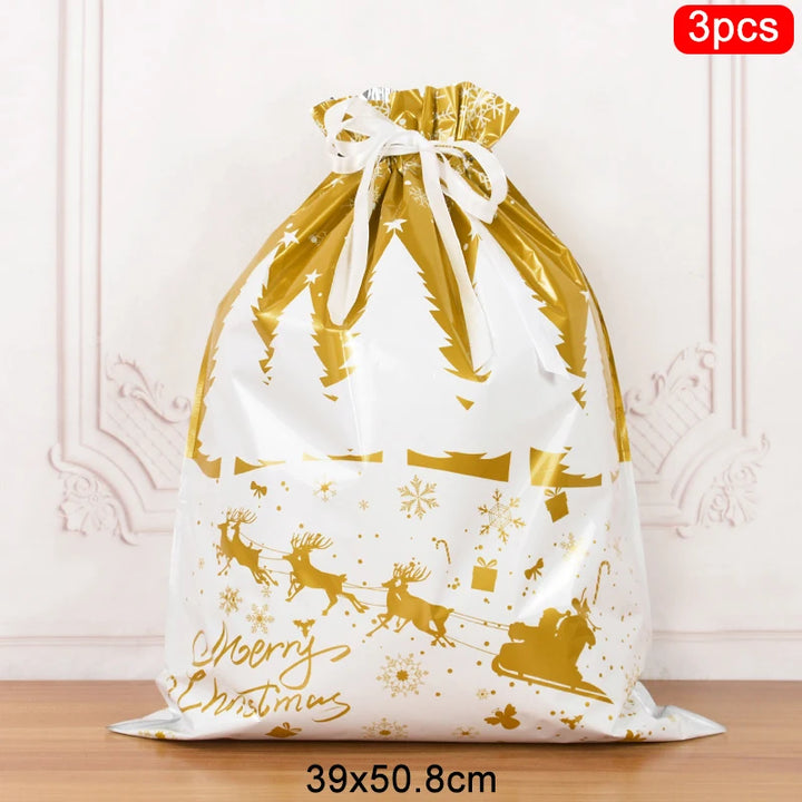 5pcs Christmas Cookie Packaging Gift Bags